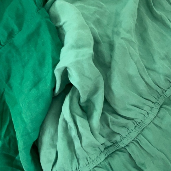 Knox Rose Green Ombré Tiered Midi Dress A-Line Halter Tie Back Women's size XXL - Picture 15 of 16